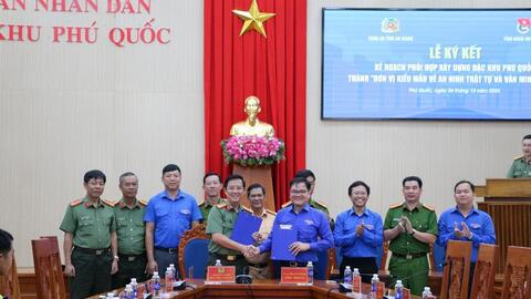 Ký kết phối hợp phát động xây dựng “Đô thị văn minh” tại đặc khu Phú Quốc