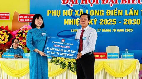 Bà Phạm Xuân Đào giữ chức Chủ tịch Hội Liên hiệp Phụ nữ xã Long Điền