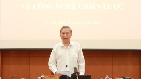 Kết luận của Tổng Bí thư Tô Lâm tại Phiên họp chuyên đề về công nghệ chiến lược của Ban Chỉ đạo Trung ương về phát triển khoa học, công nghệ, đổi mới sáng tạo và chuyển đổi số