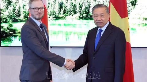 Tổng Bí thư, Chủ tịch nước Tô Lâm tiếp lãnh đạo Đảng Cộng sản Canada