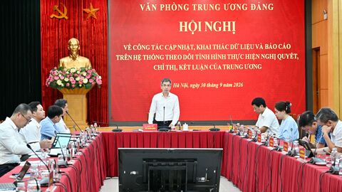 Nâng cao chất lượng dữ liệu phục vụ theo dõi tình hình thực hiện các nghị quyết, chỉ thị, kết luận của Trung ương