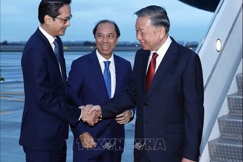 Đồng chí Tổng Bí thư, Chủ tịch nước Tô Lâm đến New York tham dự Phiên thảo luận cấp cao Đại hội đồng Liên hợp quốc khóa 81