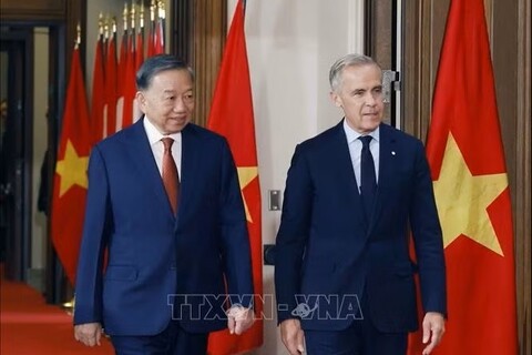 Tổng Bí thư, Chủ tịch nước Tô Lâm hội đàm với Thủ tướng Canada Mark Carney