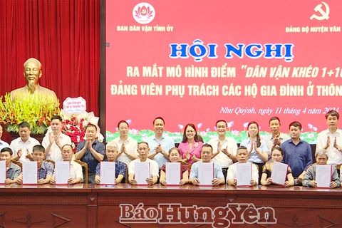 Hiệu quả mô hình “Dân vận khéo 1+10” ở xã Như Quỳnh