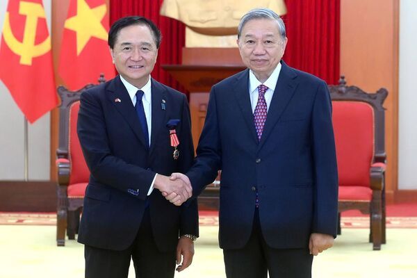 Tổng Bí thư Tô Lâm tiếp Thống đốc tỉnh Kanagawa (Nhật Bản)