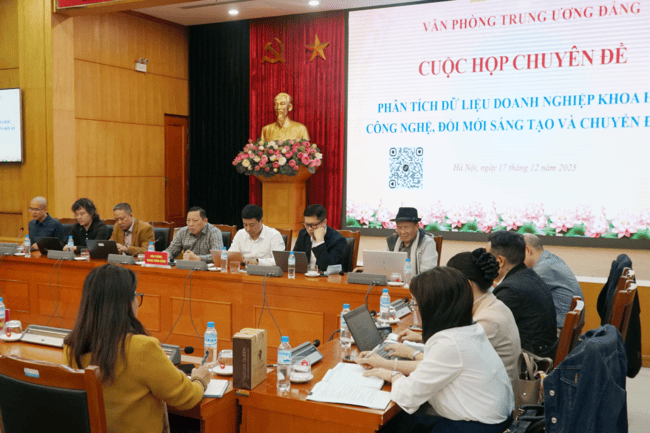 Phân tích dữ liệu để đánh giá hiệu quả của doanh nghiệp khoa học, công nghệ, đổi mới sáng tạo và chuyển đổi số