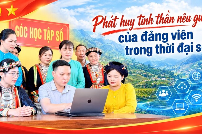 Phát huy tinh thần nêu gương của đảng viên trong thời đại số