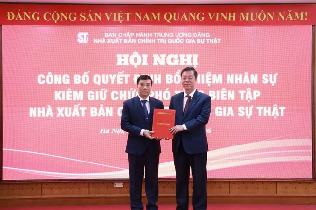 Đồng chí Nguyễn Thái Bình kiêm giữ chức Phó Tổng Biên tập Nhà xuất bản Chính trị quốc gia Sự thật