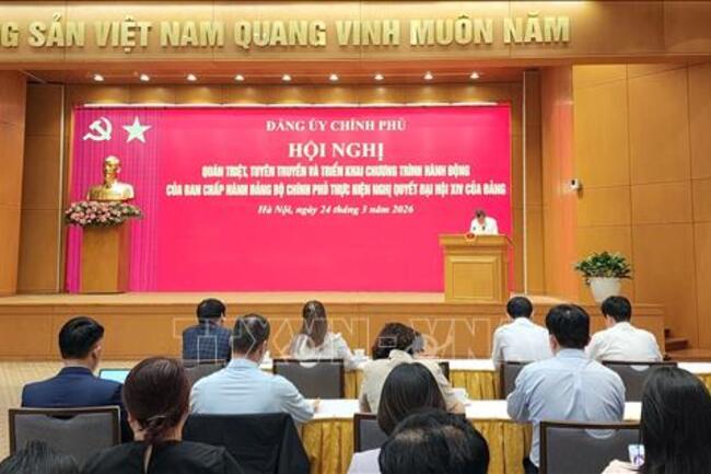 Đảng ủy Chính phủ: Phát động Cuộc thi chính luận bảo vệ nền tảng tư tưởng của Đảng