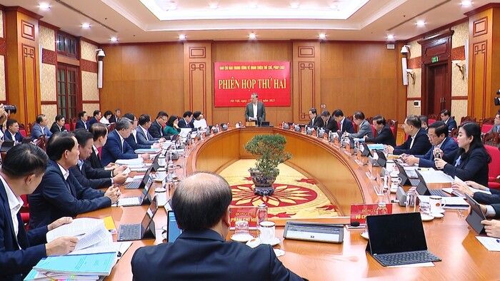 Phiên họp thứ hai, Ban Chỉ đạo Trung ương về hoàn thiện thể chế, pháp luật