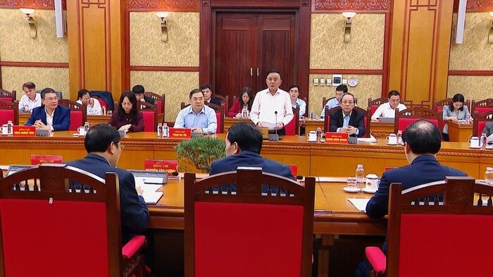 Rà soát tiến độ công tác phục vụ Đại hội đại biểu toàn quốc lần thứ XIV của Đảng