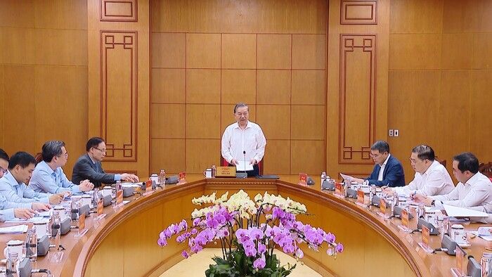 Tổng Bí thư Tô Lâm làm việc với Bộ Công Thương