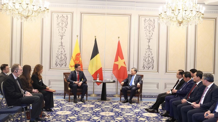 Tổng Bí thư, Chủ tịch nước Tô Lâm tiếp Bộ trưởng-Thủ hiến vùng Wallonie, Bỉ