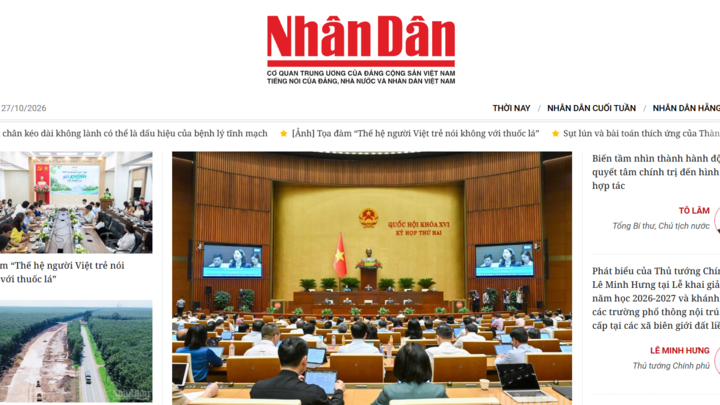 Quyết định của Bộ Chính trị về chức năng, nhiệm vụ, tổ chức bộ máy của Báo Nhân Dân