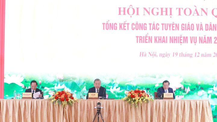 Ảnh: Hội nghị toàn quốc triển khai nhiệm vụ năm 2026 của ngành Tuyên giáo và Dân vận