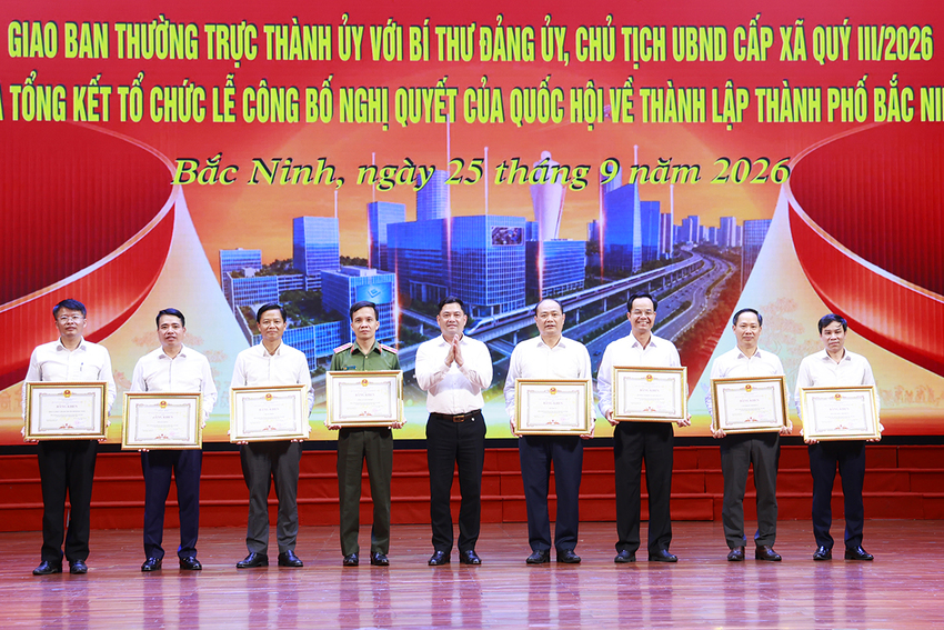 Thành ủy Bắc Ninh tổng kết tổ chức Lễ công bố Nghị quyết của Quốc hội về thành lập thành phố Bắc Ninh