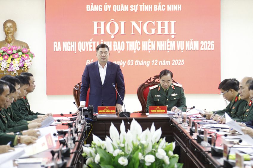 Đảng ủy Quân sự tỉnh Bắc Ninh họp triển khai nhiệm vụ năm 2026