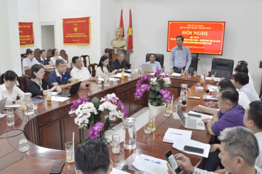 Góp ý lần 3 Đề án xây dựng Báo và Phát thanh - Truyền hình An Giang thành cơ quan truyền thông đa phương tiện