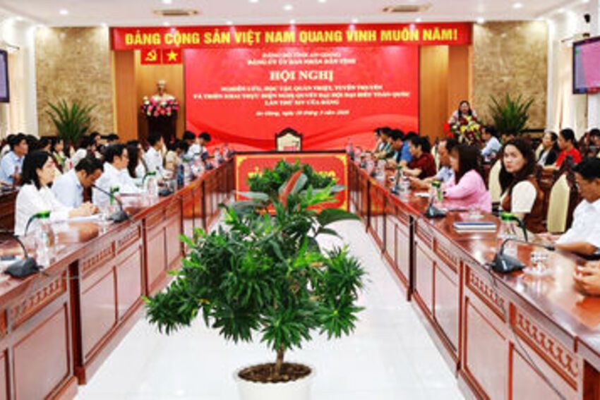 Đảng ủy UBND tỉnh An Giang tổ chức quán triệt học tập Nghị quyết Đại hội XIV của Đảng