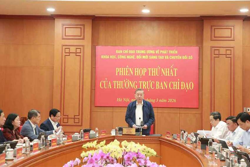 Kết luận của Tổng Bí thư Tô Lâm tại Phiên họp lần thứ nhất năm 2026 Ban Chỉ đạo Trung ương về phát triển khoa học, công nghệ, đổi mới sáng tạo và chuyển đổi số