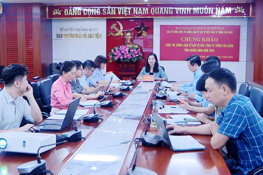 Chung khảo Cuộc thi chính luận về Bảo vệ nền tảng tư tưởng của Đảng tỉnh Quảng Ninh năm 2026