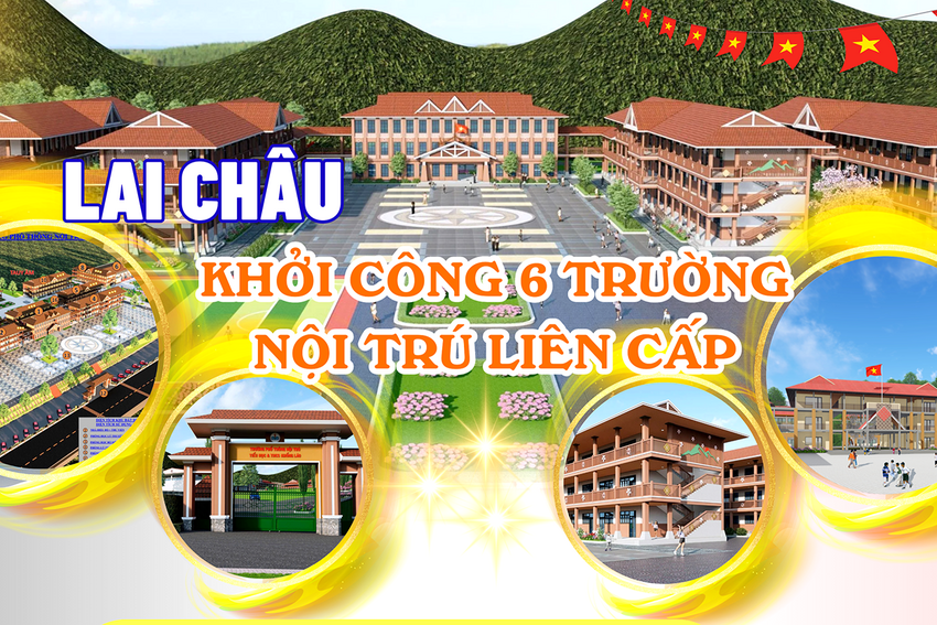 Lai Châu khởi công 6 trường nội trú liên cấp