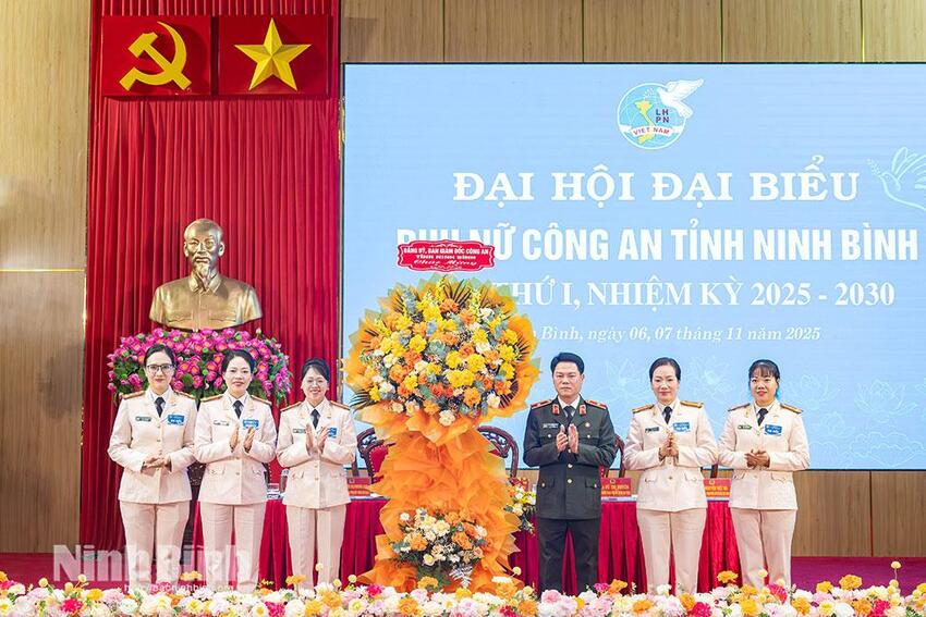 Đại hội đại biểu Hội Phụ nữ Công an tỉnh Ninh Bình lần thứ I, nhiệm kỳ 2025-2030