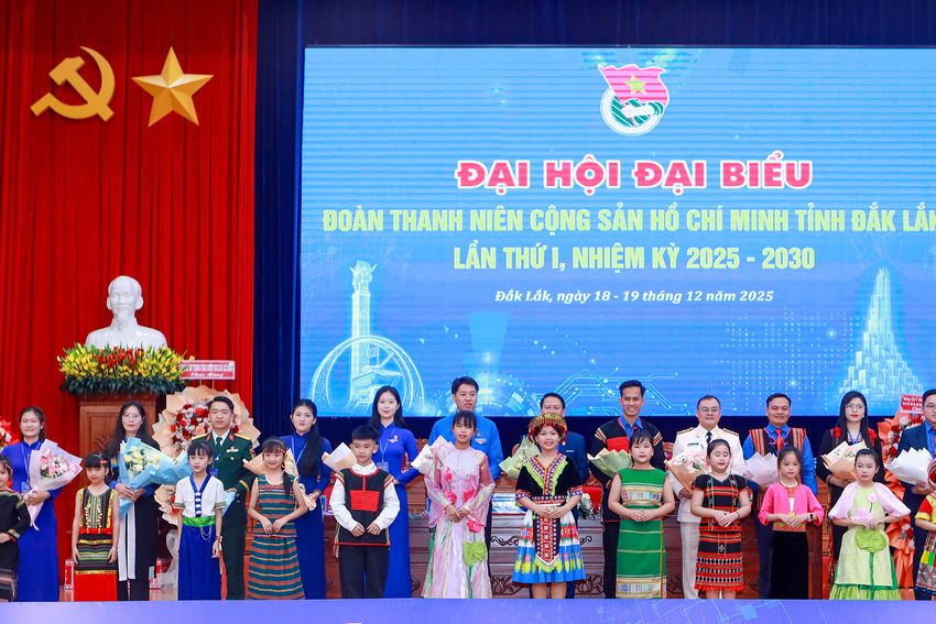 Khai mạc Đại hội đại biểu Đoàn TNCS Hồ Chí Minh tỉnh Đắk Lắk lần thứ I, nhiệm kỳ 2025 – 2030