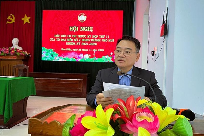 Tổ đại biểu số 2 HĐND Thành phố tiếp xúc cử tri trước kỳ họp thứ 11 tại xã Đan Điền