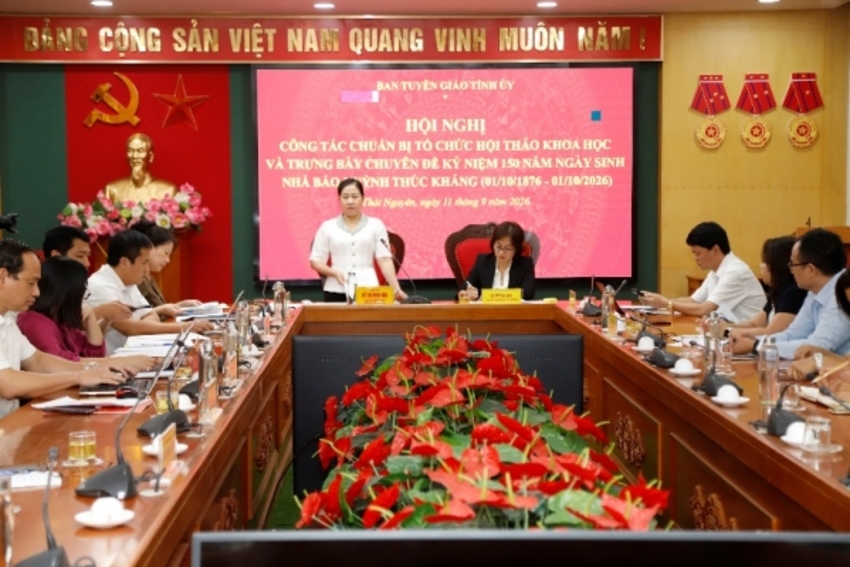 Thống nhất các nội dung Hội thảo khoa học và Trưng bày chuyên đề kỷ nhiệm 150 năm Ngày sinh nhà báo Huỳnh Thúc Kháng