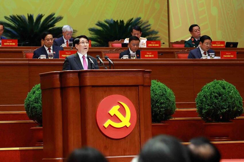 Diễn văn khai mạc của Chủ tịch nước Lương Cường tại Đại hội XIV của Đảng