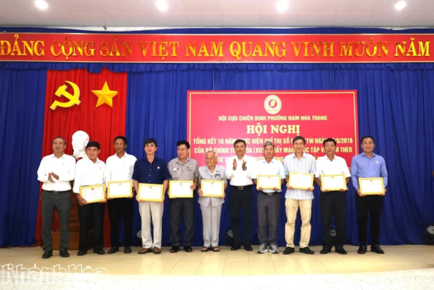 Hội Cựu chiến binh phường Nam Nha Trang tổng kết 10 năm thực hiện Chỉ thị số 05 của Bộ Chính trị