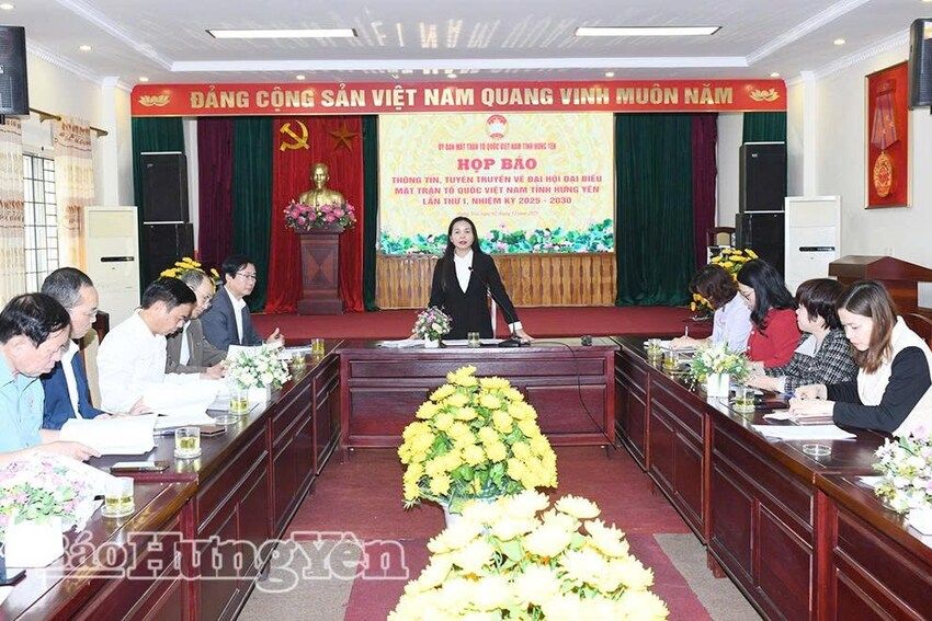 Hưng Yên: 550 đại biểu tham dự Đại hội đại biểu MTTQ Việt Nam tỉnh lần thứ I, nhiệm kỳ 2025 - 2030