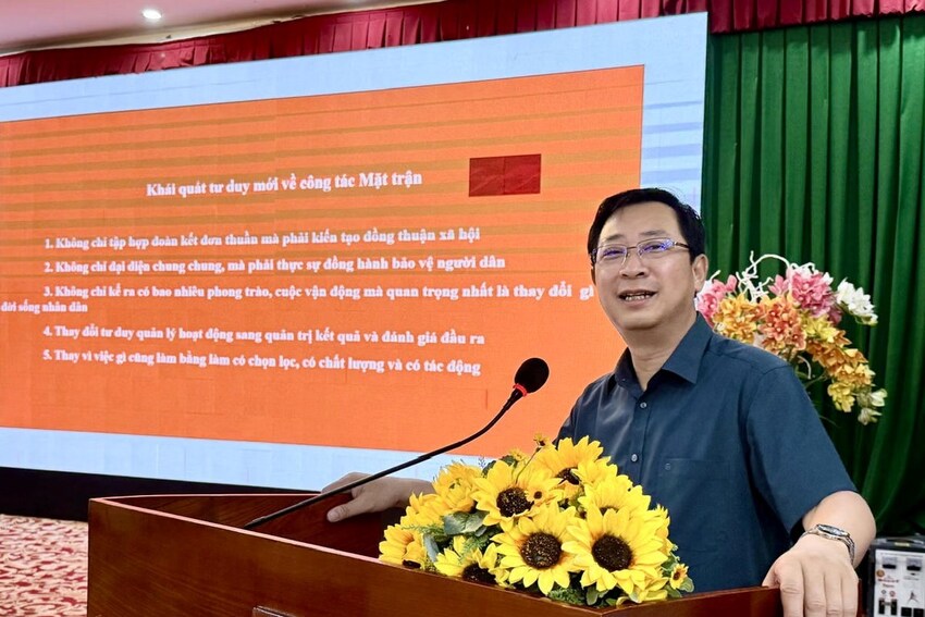 Bế mạc lớp bồi dưỡng, tập huấn cho cán bộ Mặt trận