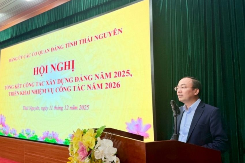 Đảng bộ các cơ quan Đảng tỉnh tổng kết công tác xây dựng Đảng năm 2025, triển khai nhiệm vụ năm 2026