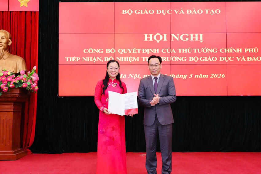 Bộ GDĐT công bố quyết định tiếp nhận, bổ nhiệm Thứ trưởng Nguyễn Thị Quyên Thanh