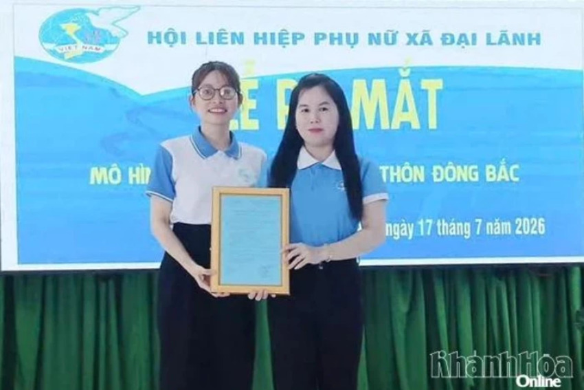 Hội Liên hiệp Phụ nữ xã Đại Lãnh ra mắt mô hình “Chi hội số” tại thôn Đông Bắc