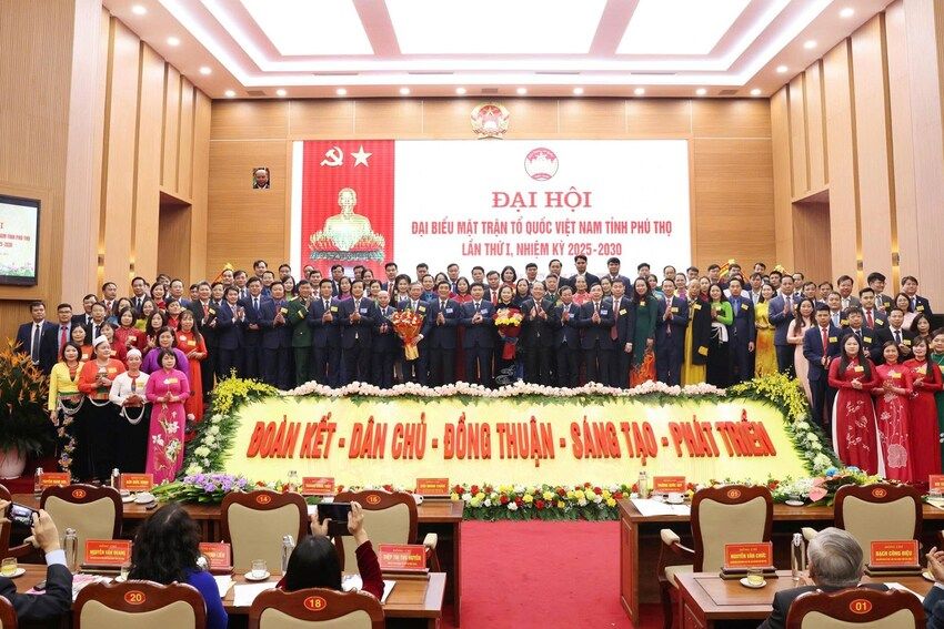 Phó Chủ tịch Hoàng Công Thủy dự Đại hội đại biểu Mặt trận Tổ quốc Việt Nam tỉnh Phú Thọ lần thứ I, nhiệm kỳ 2025 - 2030