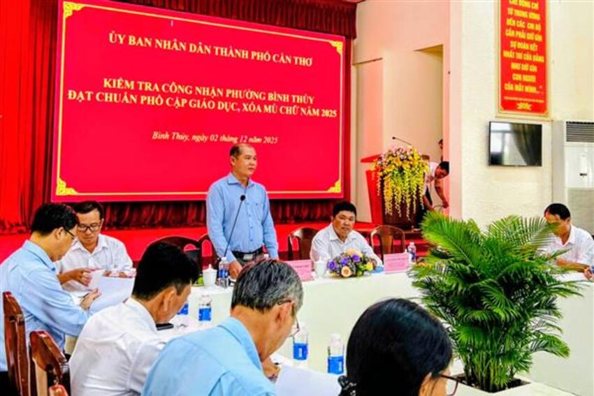 Bình Thuỷ: Đạt chuẩn phổ cập giáo dục và xoá mù chữ năm 2025