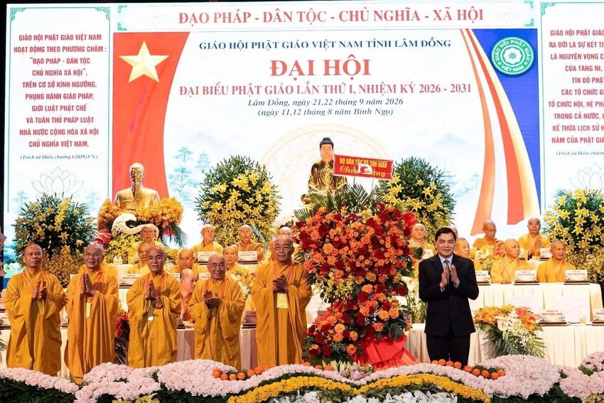 Lâm Đồng: Đại hội đại biểu Phật giáo tỉnh lần thứ I, nhiệm kỳ 2026 - 2031
