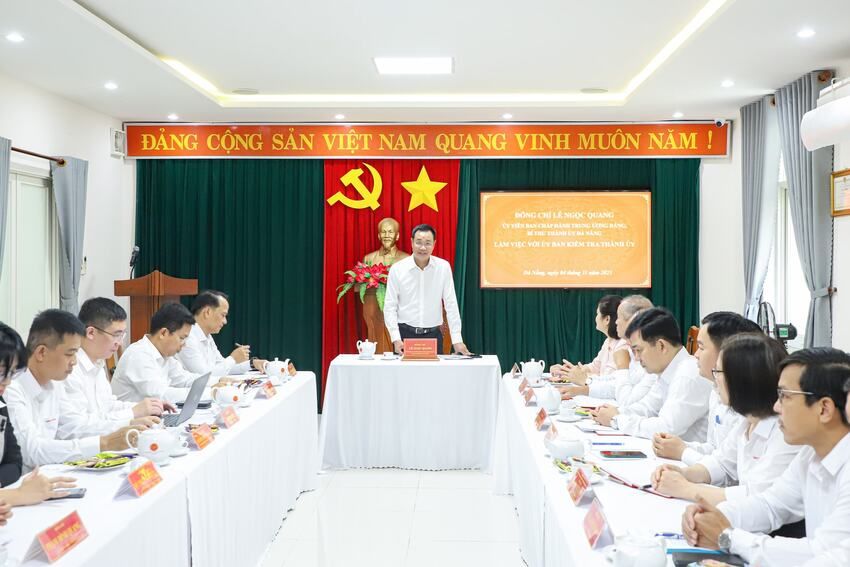 Bí thư Thành ủy Đà Nẵng Lê Ngọc Quang: Công tác kiểm tra, giám sát là tuyến phòng thủ vững chắc bảo vệ Đảng