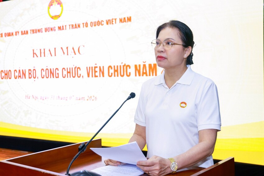 Khai mạc lớp tập huấn cho cán bộ, công chức, viên chức Cơ quan Ủy ban Trung ương MTTQ Việt Nam