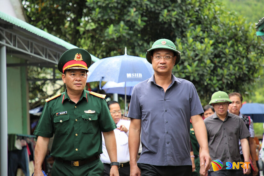Bí thư Thành ủy Lê Ngọc Quang kiểm tra thực địa công tác phòng, chống thiên tai tại xã Tây Giang