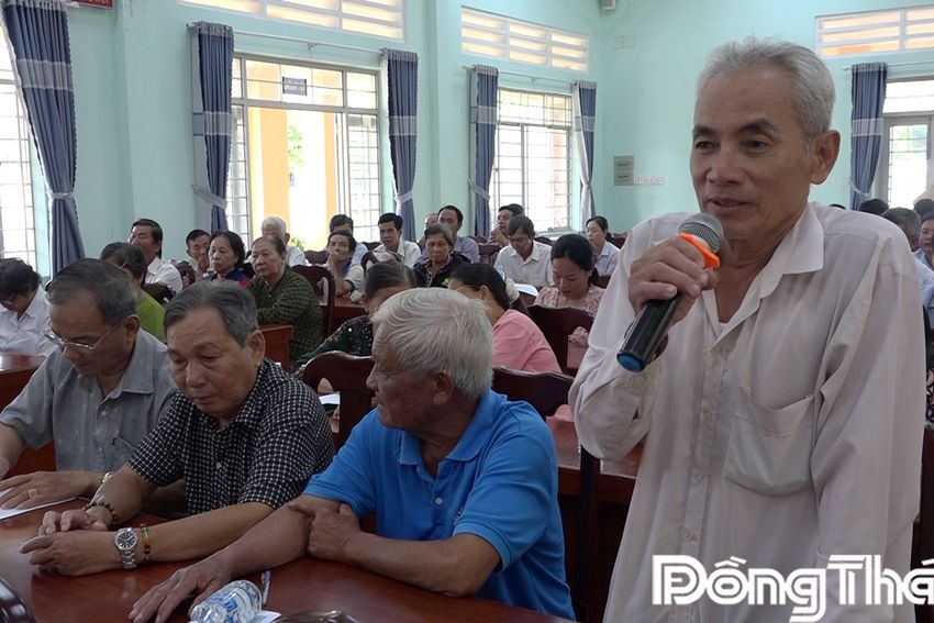 Đại biểu HĐND tỉnh tiếp xúc cử tri xã Long Bình: Cử tri kiến nghị nhiều vấn đề dân sinh