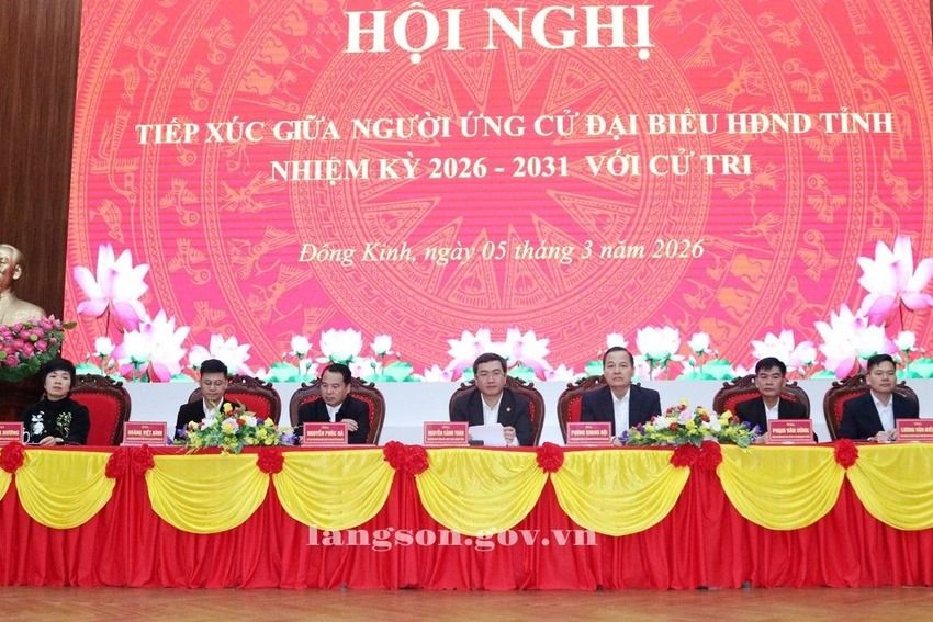 Ứng cử viên đại biểu Hội đồng nhân dân tỉnh khóa XVIII nhiệm kỳ 2026 - 2031 tiếp xúc cử tri tại phường Đông Kinh và phường Lương Văn Tri