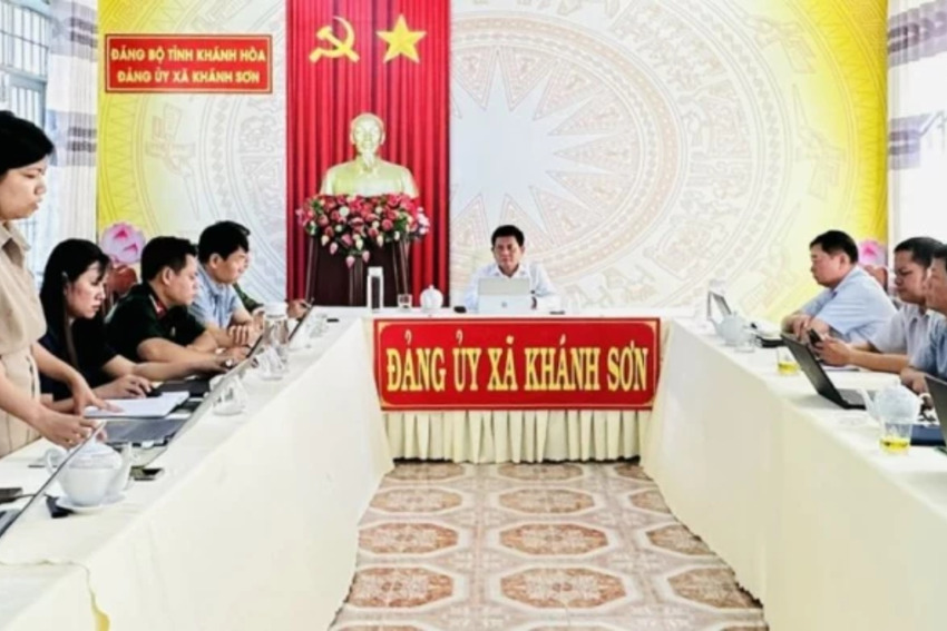 Hội nghị Ban chỉ đạo chuyển đổi số xã Khánh Sơn 6 tháng đầu năm 2026 