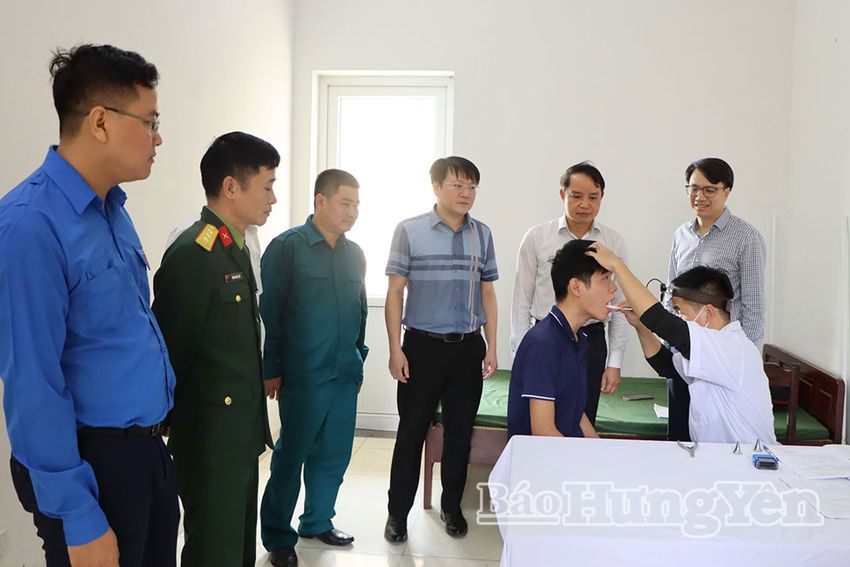 Xã Vũ Quý khám tuyển sức khỏe nghĩa vụ quân sự năm 2026