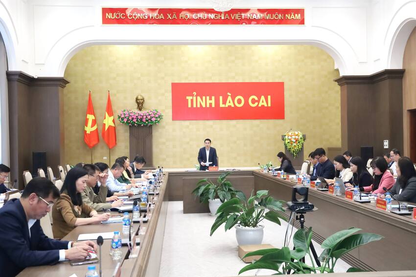 Phiên họp lần thứ nhất Ủy ban Bầu cử tỉnh Lào Cai