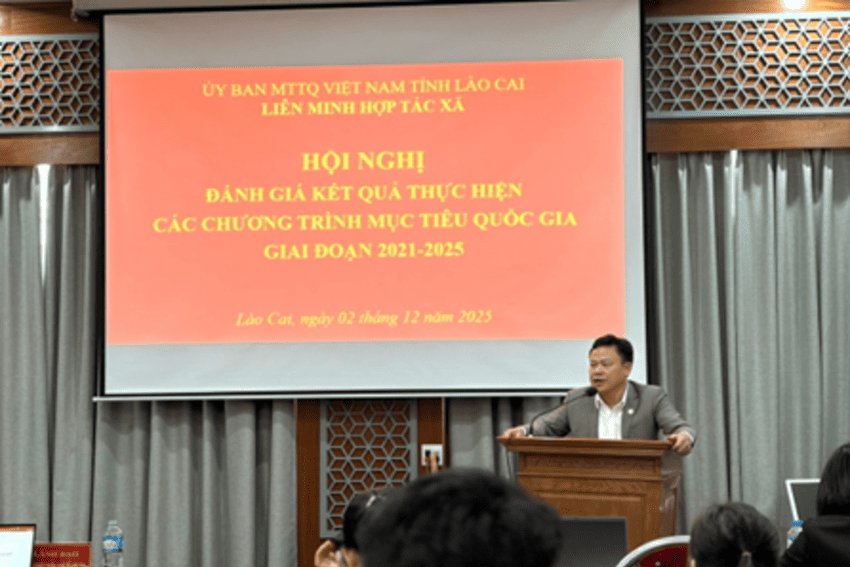 Liên minh HTX tỉnh Lào Cai: Tổ chức Hội nghị đánh giá kết quả thực hiện các chương trình Mục tiêu quốc gia giai đoạn 2021- 2025
