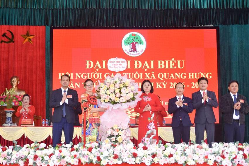 Đại hội đại biểu Hội Người cao tuổi xã Quang Hưng lần thứ I, nhiệm kỳ 2026-2031